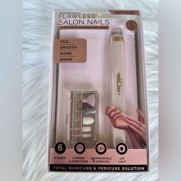 NWT Finishing Touch Flawless Salon Nails -- Cordless and Rechargeable - Picture 2 of 4
